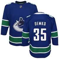 Thatcher Demko Youth Blue Vancouver Canucks Premier Custom Jersey