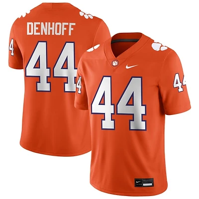 Cade Denhoff Men's Nike Orange Clemson Tigers NIL Pick-A-Player Game Jersey