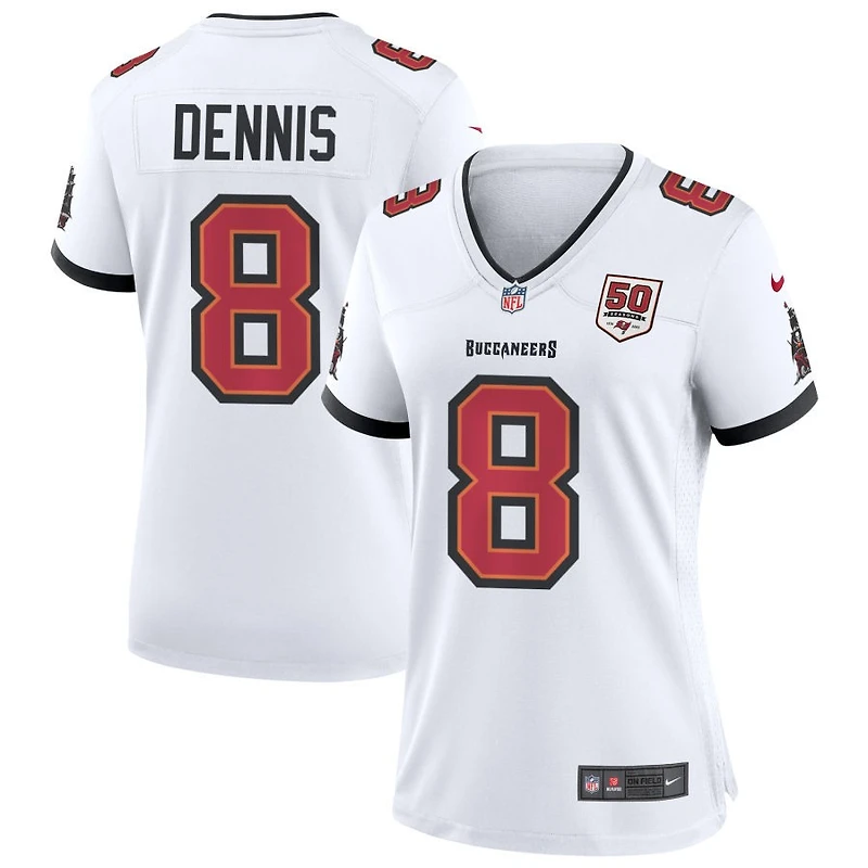 SirVocea Dennis Women's Nike White Tampa Bay Buccaneers 50th Season Custom Game Jersey