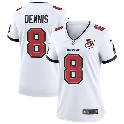 SirVocea Dennis Women's Nike White Tampa Bay Buccaneers 50th Season Custom Game Jersey