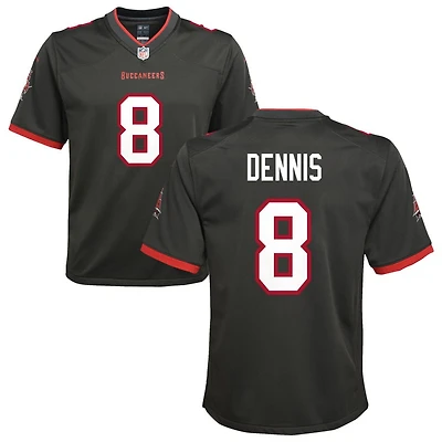SirVocea Dennis Youth Nike Pewter Tampa Bay Buccaneers Alternate Custom Game Jersey