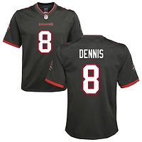 SirVocea Dennis Youth Nike Pewter Tampa Bay Buccaneers Alternate Custom Game Jersey