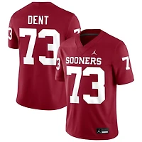 Isaiah Dent Men's Jordan Brand Crimson Oklahoma Sooners NIL Pick-A-Player Football Replica Jersey