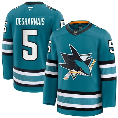 Vincent Desharnais Men's Fanatics Teal San Jose Sharks Home Premium Custom Jersey