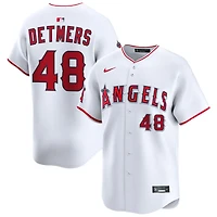 Reid Detmers Youth Nike  White Los Angeles Angels Home Custom Limited Jersey