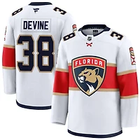 Jack Devine Men's Fanatics White Florida Panthers Away Premium Custom Jersey
