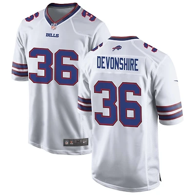 MJ Devonshire Men's Nike White Buffalo Bills Custom Game Jersey