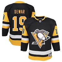 Connor Dewar Youth Black Pittsburgh Penguins Home Premier Custom Jersey