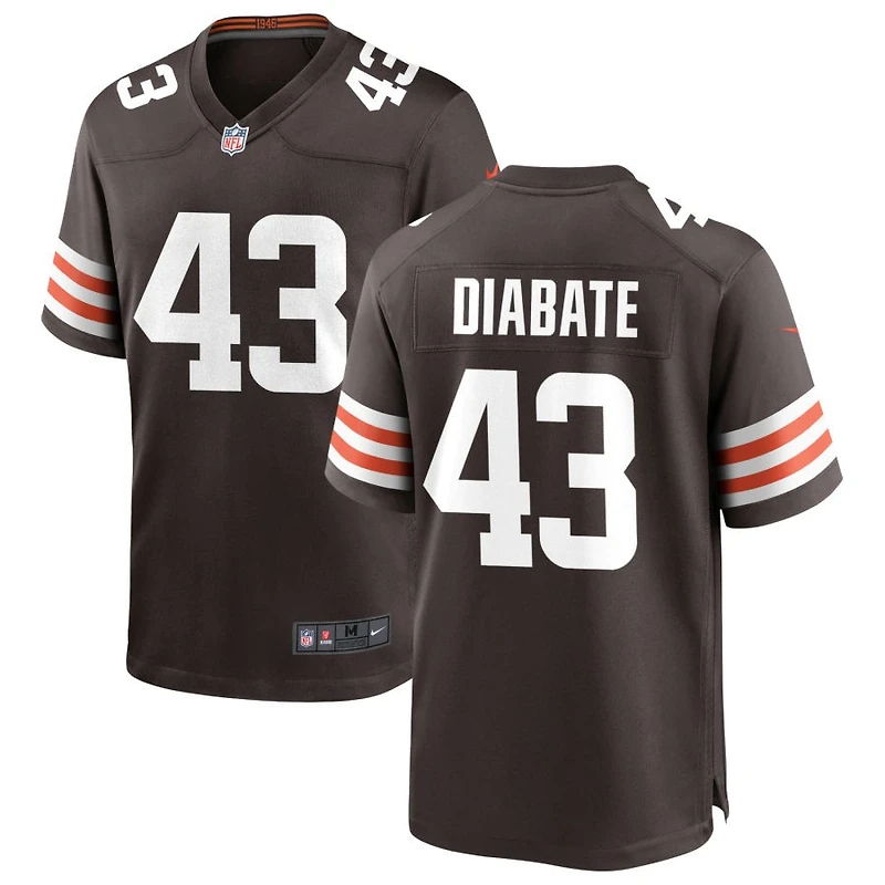 Mohamoud Diabate Men's Nike Cleveland Browns Brown Custom Game Jersey