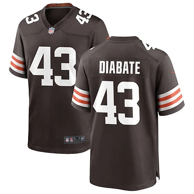 Mohamoud Diabate Men's Nike Cleveland Browns Brown Custom Game Jersey