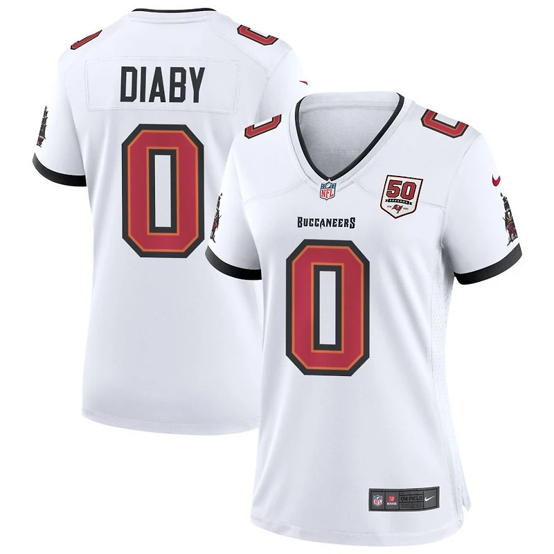 Yaya Diaby Women's Nike White Tampa Bay Buccaneers 50th Season Custom Game Jersey