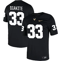 BJ Diakite Men's Nike Black Vanderbilt Commodores NIL Pick-A-Player Game Jersey