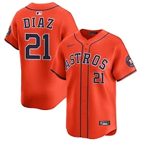 Yainer Diaz Men's Nike Orange Houston Astros Alternate Limited Custom Jersey