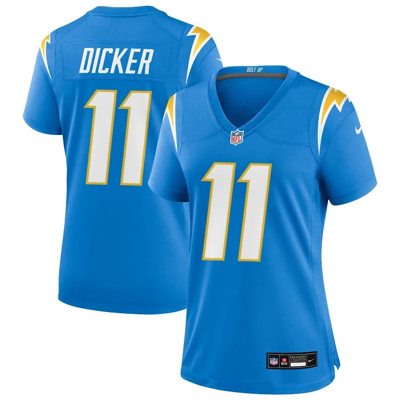 Cameron Dicker Women's Nike Powder Blue Los Angeles Chargers Custom Game Jersey