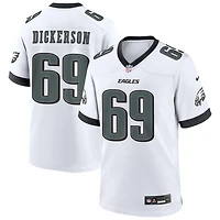 Landon Dickerson Men's Nike White Philadelphia Eagles Custom Game Jersey
