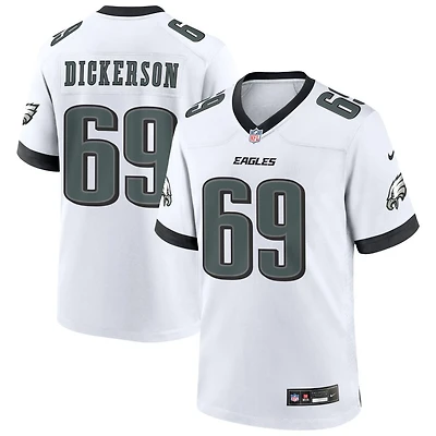 Landon Dickerson Men's Nike White Philadelphia Eagles Custom Game Jersey