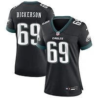 Landon Dickerson Women's Nike Black Philadelphia Eagles Alternate Custom Game Jersey