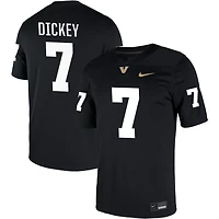 Drew Dickey Men's Nike Black Vanderbilt Commodores NIL Pick-A-Player Game Jersey