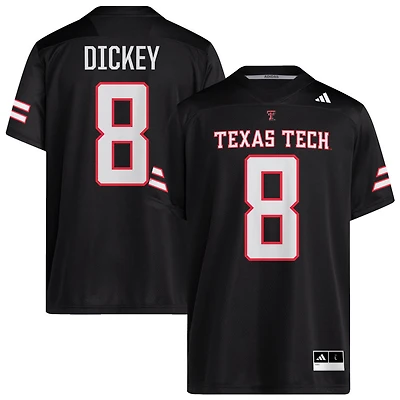 Cameron Dickey Men's adidas  Black Texas Tech Red Raiders Alternate Pick-A-Player NIL Replica Football Jersey