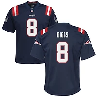 Stefon Diggs Youth Nike Navy New England Patriots Custom Game Jersey