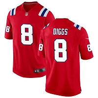 Stefon Diggs Men's Nike Red New England Patriots Alternate Custom Jersey