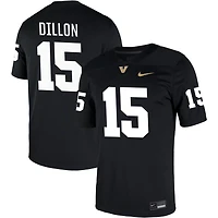 Jeremiah Dillon Men's Nike Black Vanderbilt Commodores NIL Pick-A-Player Game Jersey