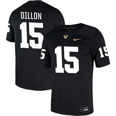 Jeremiah Dillon Men's Nike Black Vanderbilt Commodores NIL Pick-A-Player Game Jersey