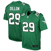 A.J. Dillon Youth Nike Kelly Green Philadelphia Eagles Alternate Custom Game Jersey