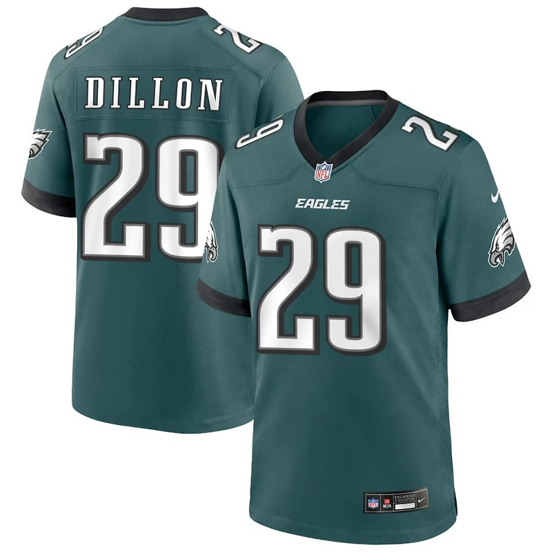 A.J. Dillon Men's Nike Midnight Green Philadelphia Eagles Custom Game Jersey