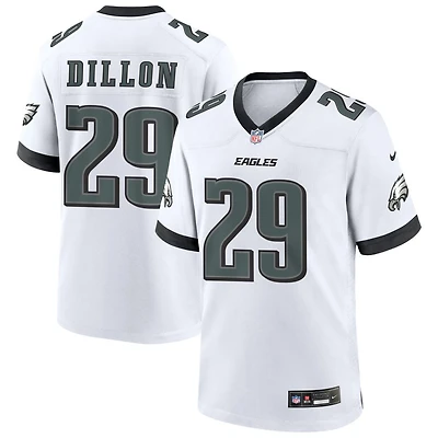 A.J. Dillon Men's Nike White Philadelphia Eagles Custom Game Jersey