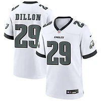 A.J. Dillon Men's Nike White Philadelphia Eagles Custom Game Jersey