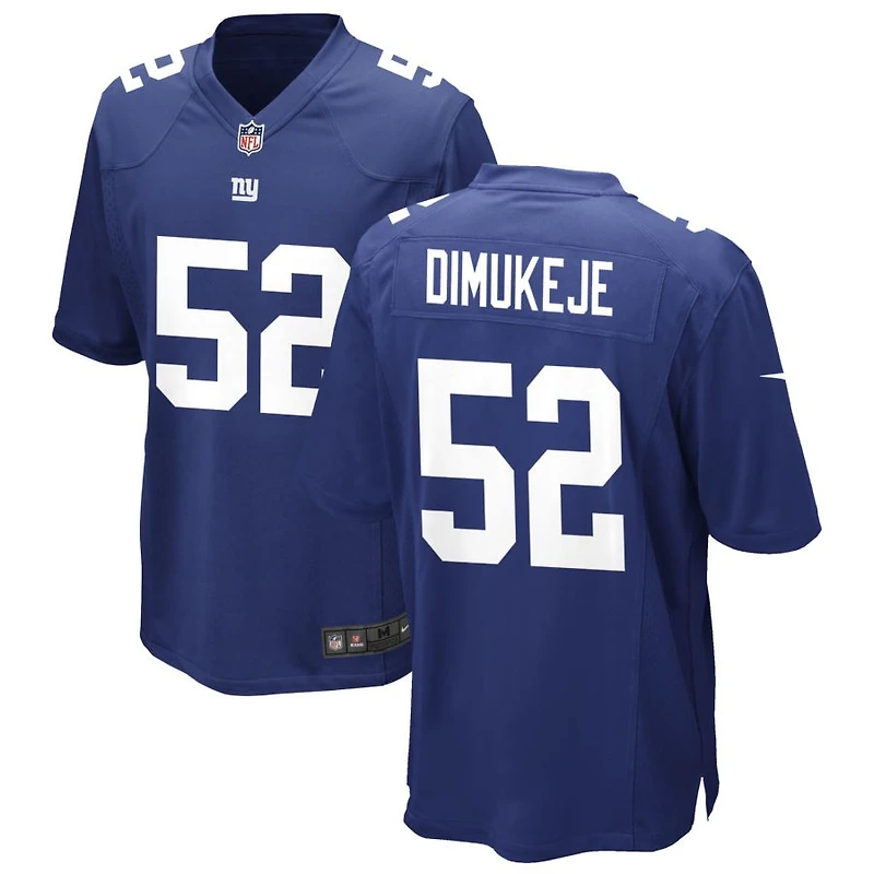 Victor Dimukeje Men's Nike Royal New York Giants Custom Game Jersey