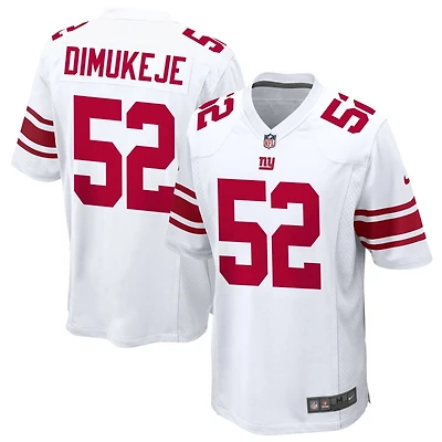 Victor Dimukeje Men's Nike White New York Giants Custom Game Jersey