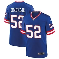 Victor Dimukeje Men's Nike Royal New York Giants Classic Custom Game Jersey