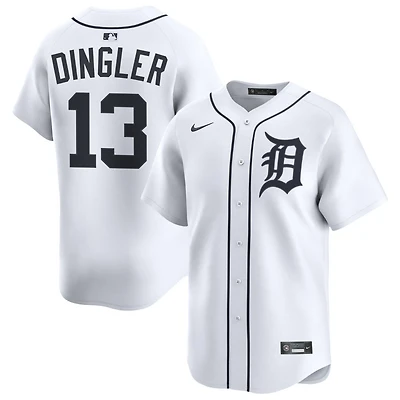 Dillon Dingler Men's Nike White Detroit Tigers Home Limited Custom Jersey