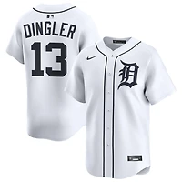 Dillon Dingler Men's Nike White Detroit Tigers Home Limited Custom Jersey