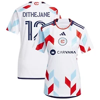 Puso Dithejane Women's adidas  White Chicago Fire 2024 A Kit For All Replica Custom Jersey