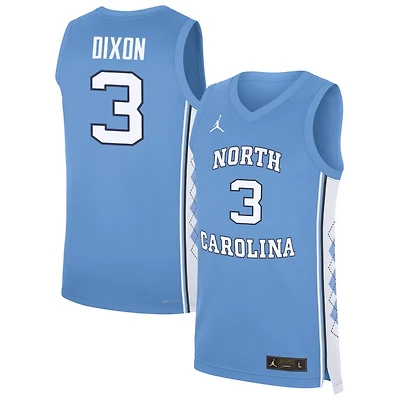 Derek Dixon Men's Jordan Brand Carolina Blue North Carolina Tar Heels NIL Pick-A-Player Men's Basketball Jersey