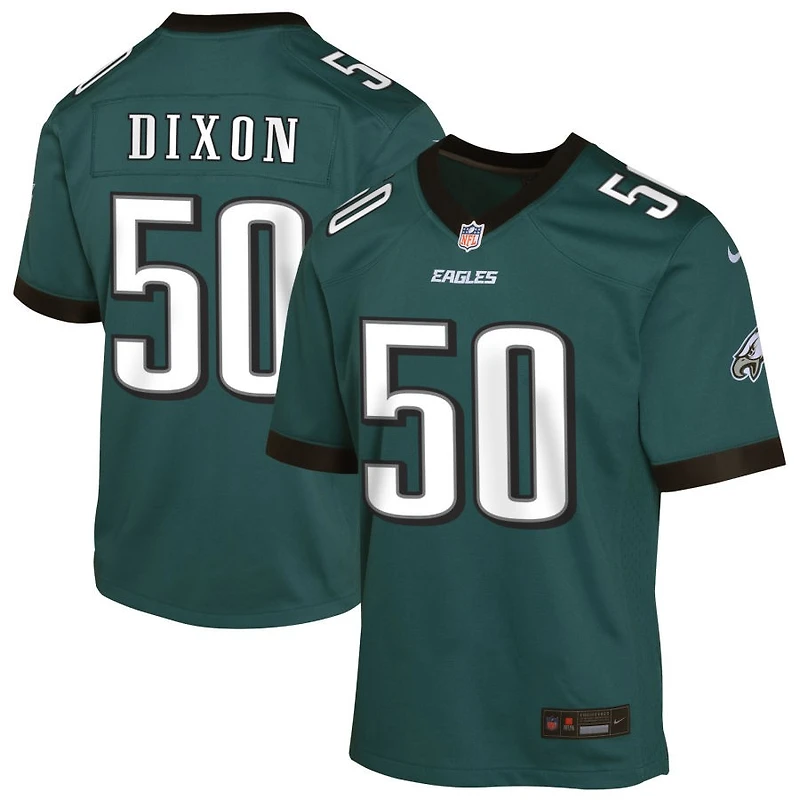Lance Dixon Youth Nike Midnight Green Philadelphia Eagles Custom Game Jersey