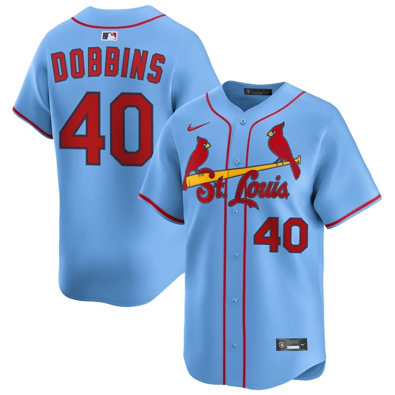 Hunter Dobbins Men's Nike Light Blue St. Louis Cardinals Alternate Limited Custom Jersey