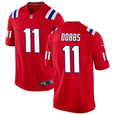 Joshua Dobbs Men's Nike Red New England Patriots Alternate Custom Jersey