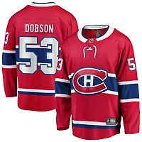Noah Dobson Men's Fanatics Red Montreal Canadiens Home Breakaway Custom Jersey