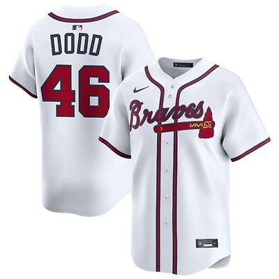 Dylan Dodd Men's Nike White Atlanta Braves Home Limited Custom Jersey