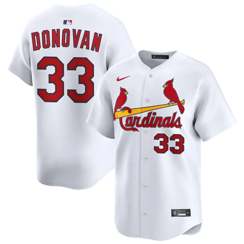 Brendan Donovan Men's Nike White St. Louis Cardinals Home Limited Custom Jersey