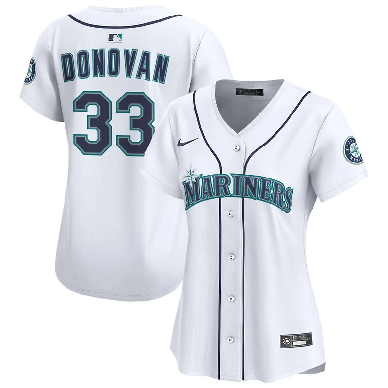 Brendan Donovan Women's Nike White Seattle Mariners Home Limited Custom Jersey