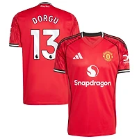 Patrick Dorgu Men's adidas  Red Manchester United Home 2025/26 Custom Replica Jersey