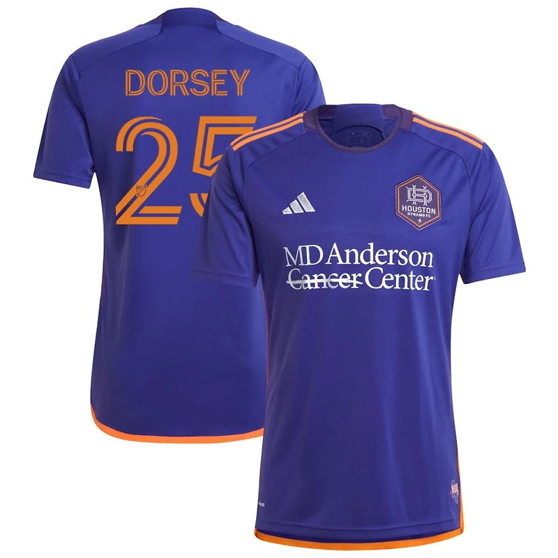 Griffin Dorsey Women's adidas Purple Houston Dynamo FC 2024 Still Holdin' Replica Custom Jersey