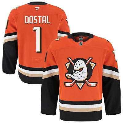 Lukas Dostal Men's Fanatics Orange Anaheim Ducks Home Authentic Pro Custom Jersey