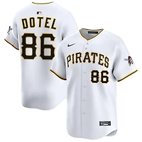 Wilber Dotel Men's Nike White Pittsburgh Pirates Home Limited Custom Jersey