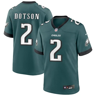 Jahan Dotson Men's Nike Midnight Green Philadelphia Eagles Custom Game Jersey